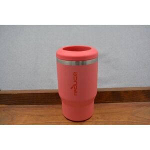 Reduce Pink/Peach/Light Red 14oz Can Cooler - 4-in-1 Stainless Steel Can Holder